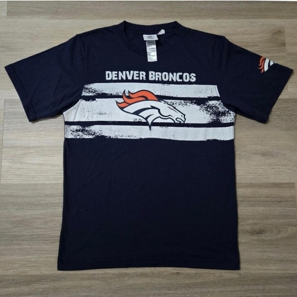 Denver Broncos Youth XL Navy Blue Graphic Print t-shirt - Picture 2 of 4